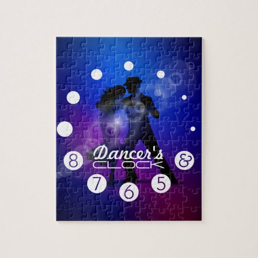Tänzeruhr mit Zahlen für Tänzer Puzzle (Vertikal)