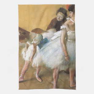 Tanzexamen von Edgar Degas, Vintage Ballet Handtuch