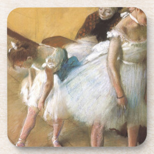 Tanzexamen von Edgar Degas, Vintage Ballet Untersetzer