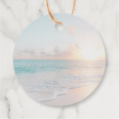 Tanzfeet Flip Flops Beach Hochzeit Geschenkanhänger (Rückseite)