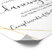 Tanzfeet Flip Flops Hochzeitssymbol Poster (Ecke)