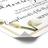 Tanzfeet Flip Flops Hochzeitssymbol Poster (Ecke)