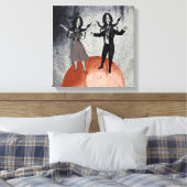 Tanzfeier für Außerirdischen Leinwanddruck (Insitu (Schlafzimmer))