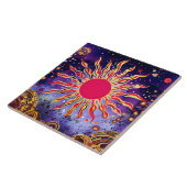 "Tanzfeuer des Kosmos" Die Sonne Fliese (Seite)