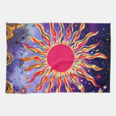 "Tanzfeuer des Kosmos" Die Sonne Geschirrtuch (Horizontal)