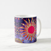 "Tanzfeuer des Kosmos" Die Sonne Kaffeetasse (VorderseiteRechts)