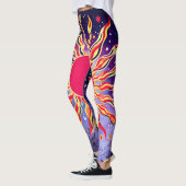 "Tanzfeuer des Kosmos" Die Sonne Leggings (Links)