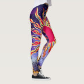 "Tanzfeuer des Kosmos" Die Sonne Leggings (Rechts)