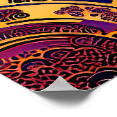 "Tanzfeuer des Kosmos" Die Sonne Poster (Ecke)