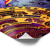 "Tanzfeuer des Kosmos" Die Sonne Poster (Ecke)