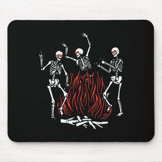 Tanzfeuer Valentinstag Funny Bones Liebe Mousepad (Vorne)