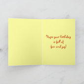 Tanzfeuer zum Geburtstag Karte (Innenseite)