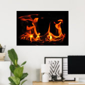 Tanzfeuerplakat Poster (Heimbüro)