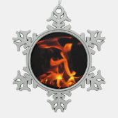 Tanzfeuerzitter Snowflake Ornament (Vorderseite)