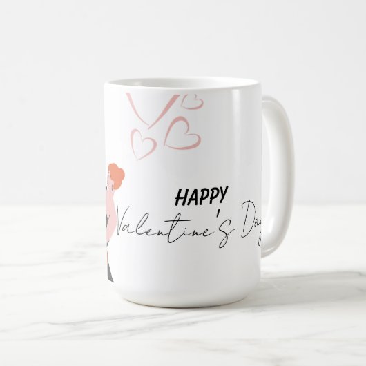 Tanzfigur Valentinstag Kaffeetasse (VorderseiteRechts)