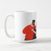 Tanzfigur Valentinstag Kaffeetasse (Links)