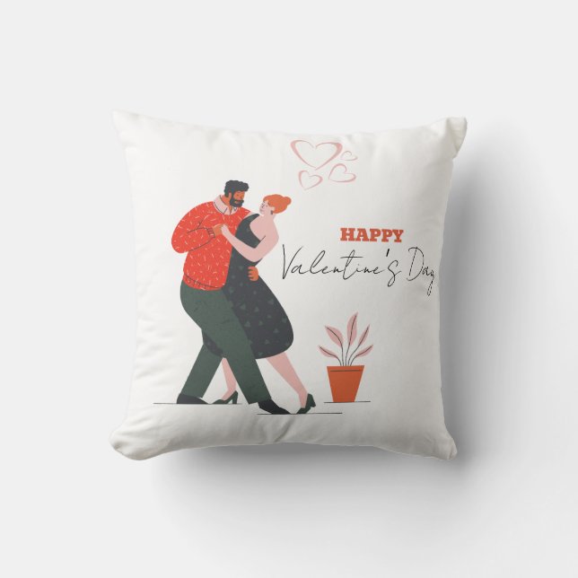 Tanzfigur Valentinstag Kissen (Vorderseite)