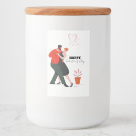 Tanzfigur Valentinstag Lebensmitteletikett