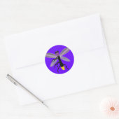 Tanzfirefly Runder Aufkleber (Umschlag)