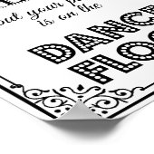 Tanzfläche - Hochzeitsfeier oder Party Poster (Ecke)