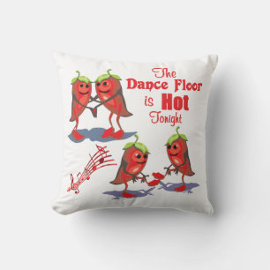 Tanzfläche Roter Chili Paprikaschoten Tanzfläche i Kissen