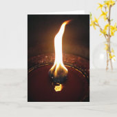 Tanzflamme Karte (Gelbe Blume)