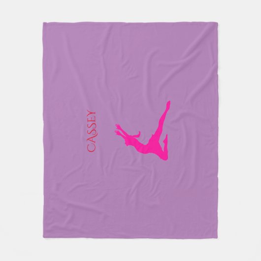 Tanzflockendecke. Fleecedecke (Vorderseite)