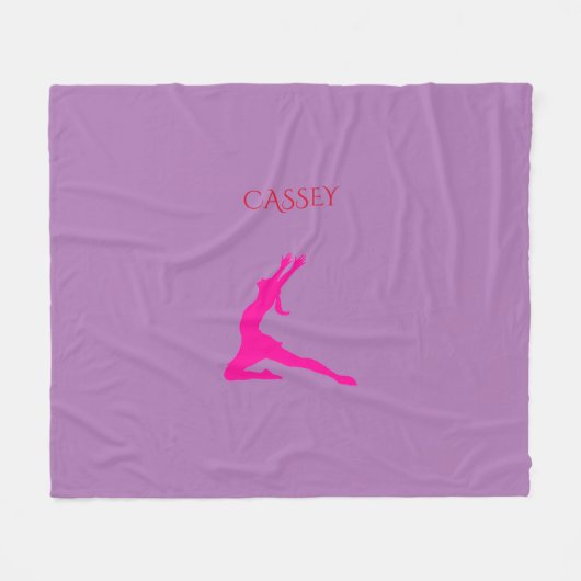 Tanzflockendecke. Fleecedecke (Vorderseite (Horizontal))