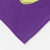 Tanzflockendecke mit Herz & Wirbel. Fleecedecke (Ecke)