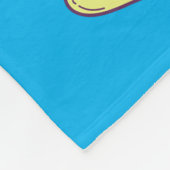 Tanzflockendecke mit Herz & Wirbel. Fleecedecke (Ecke)