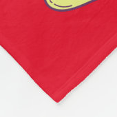 Tanzflockendecke mit Herz & Wirbel. Fleecedecke (Ecke)