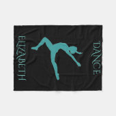 Tanzflockendecke personalisiert. fleecedecke (Vorderseite (Horizontal))