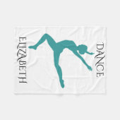 Tanzflockendecke personalisiert. fleecedecke (Vorderseite (Horizontal))