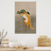 Tanzfox von Ohara Koson Poster (Küche)