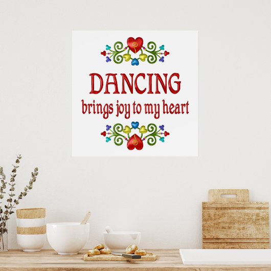 Tanzfreude Poster (Küche)