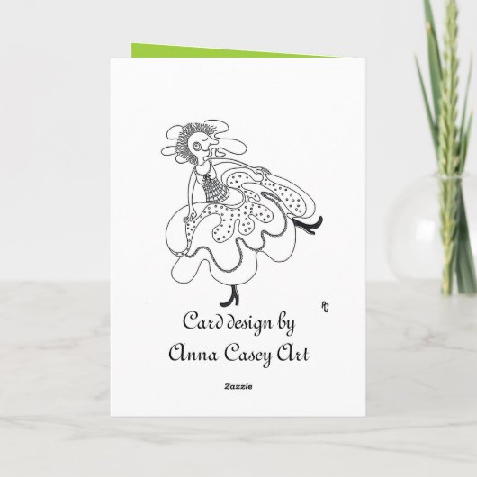 Tanzfrosch Karte (Rückseite)