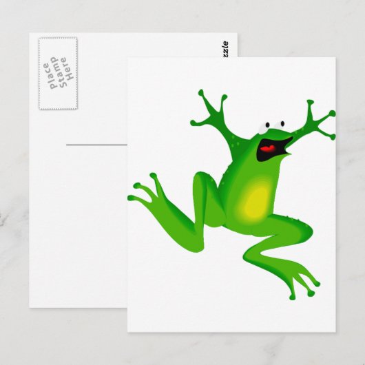 Tanzfrosch Postkarte (Vorne/Hinten)