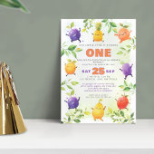 Tanzfrucht Erster Geburtstag Party Foto Einladung