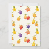 Tanzfrucht Geburtstagsparty Einladung (Rückseite)