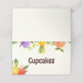 Tanzfrucht Geburtstagsparty Food Zent Card Treuekarte (Außenseite Aufgefaltet)