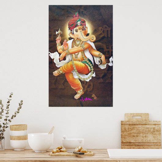 Tanzganesha Poster (Küche)