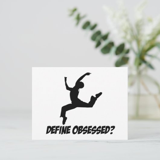 Tanzgestaltung Postkarte (Stehend Vorderseite)