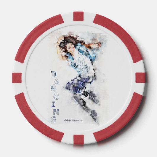 TanzGirl 2 Pokerchips (Vorderseite)