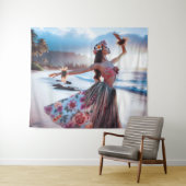 TanzGirl Wandteppich (Beispiel (Horizontal))