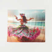 TanzGirl Wandteppich (Vorderseite (Horizontal))