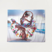 TanzGirl Wandteppich (Vorderseite (Horizontal))