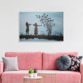 TanzGirls Wrapped Canvas Leinwanddruck (Insitu (Wohnzimmer))