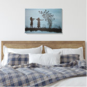 TanzGirls Wrapped Canvas Leinwanddruck (Insitu (Schlafzimmer))