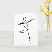 Tanzgrüße/Geburtstagskarte Karte (Gelbe Blume)