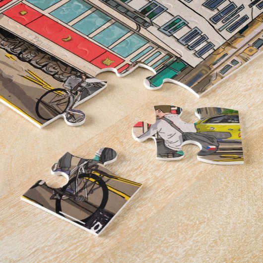 Tanzhaus Prag Tschechien Weiße Kunst Puzzle (Seite)